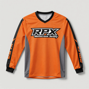 Maillot de motocross tout-terrain grande taille 2026 de fabrication pakistanaise, haute qualité, avec tissu en maille respirant et séchage rapide - Product Image 3