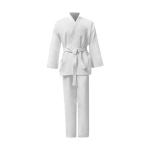Traje de Karate para Hombre Adulto de Star Works Corporation, Material de Poliéster y Algodón Blanco, Admite Impresión de Imágenes y Bordado, Cinturón Duradero - Product Image 1