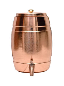 Best Quality Pure Copper Water Dispenser with Lid Tap 5LTR for Safe and Healthy <b>Drinking</b> Water Storage from Indian Supplier - Product Image 6