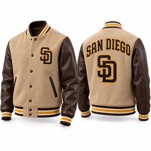 Chaquetas de Béisbol con Monograma, Ropa Personalizada con Iniciales del Club, Uniformes Escolares, Estilo Universitario, Artículos para Fanáticos, Atuendos para el Campus, Identidad del Equipo - Product Image 1
