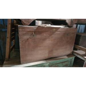 Caja de almacenamiento decorativa de madera grande rústica artesanal - Product Image 2