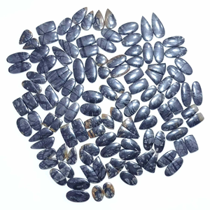 Pares de Cabujones de Jaspe Picasso Natural de Alta Calidad para Pendientes, Gemas Sueltas - Product Image 2