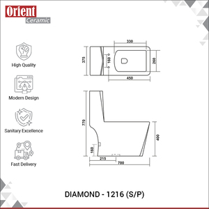 Fabricante mayorista que vende inodoros de cerámica de diseño de lujo y calidad premium, de una pieza y montados en el suelo, procedentes de la India. - Product Image 3
