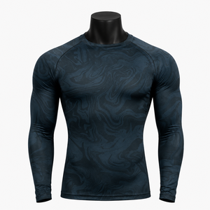Camiseta de Compresión de Manga Larga Unisex Personalizada, Protección contra Rozaduras, Ropa Deportiva de Alto Rendimiento, Transpirable, Ecológica y de Secado Rápido - Product Image 1