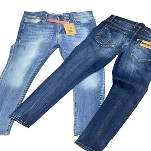 Wholesale Custom Design New Fashion Plus Size <b>Men's</b> <b>Jeans</b> Straight Cut Mid Waist Casual Eco-Friendly Acid Wash <b>Drawstring</b> - Product Image 6