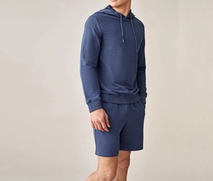 Nuevo Conjunto de Verano de Lujo para Hombre, Talla Grande, Dos Piezas, Sudadera con Capucha y Pantalones Cortos, Estilo Urbano, Secado Rápido, Transpirable, Felpa Francesa, Casual - Product Image 1
