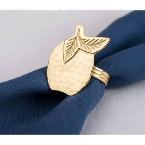 Ronds de serviette élégants dorés, style vintage, supports métalliques pour mariage et table de dîner, en laiton, pour la maison et les événements - Product Image 3