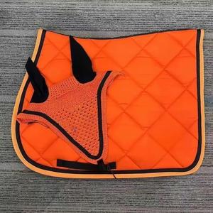 BRAND ZONE1995 Tapis de selle classique personnalisé en coton satiné avec doublure en maille, durable et confortable pour l'équitation et le saut d'obstacles - Product Image 4