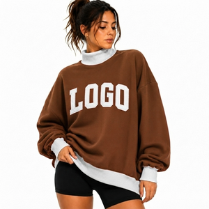 เสื้อสเวตเชิ้ตคอเต่าผู้หญิงคุณภาพพรีเมียม สำหรับฤดูหนาว/ฤดูใบไม้ร่วง ระบายอากาศได้ดี แห้งเร็ว เป็นมิตรกับสิ่งแวดล้อม ปรับแต่งได้ ขายส่ง - Product Image 1