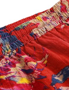 Pantalones cortos para hombre con estampado tropical, cintura elástica, cordón, playa, verano, informal, vacaciones, coloridos, ligeros, para la playa en verano - Product Image 4