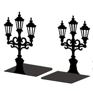 Porte-livres décoratifs géométriques et à motifs de feuilles, disponibles à prix de gros, présentent des motifs complexes découpés au laser pour les amateurs de livres. - Product Image 2