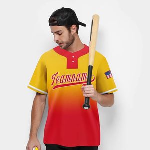 Custom Sublimation Gradient Design Baseball Jersey Breathable Sports Team Set Digital Printed Baseball Uniform - Product Image 6