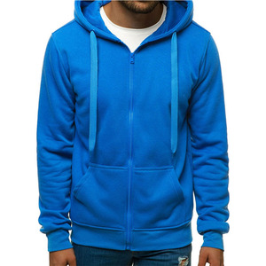 Sudadera con capucha de invierno para hombre REDEX SPORTS - Sudadera con cremallera completa personalizada, oversize, 100% algodón, forro polar, terciopelo, tejido lavado, reflectante, estilo urbano - Product Image 6