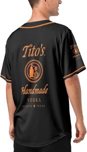 เสื้อเบสบอลลายแอลกอฮอล์ เสื้อแขนสั้นสำหรับผู้ชาย เสื้อลำลองสำหรับคนรักเครื่องดื่มแอลกอฮอล์ - Product Image 4