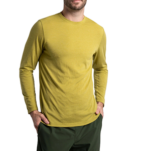 Camiseta Casual de Manga Larga para Hombre, Tela de Algodón, Estilo Urbano Informal, Ajuste Cómodo, Uso Diario, Camiseta de Manga Larga para Hombre - Product Image 1