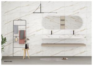 Baldosa de Porcelana Brillante de Formato Grande 600x1200, Superficie Pulida Premium, Aspecto de Piedra Decorativa Moderna para Pared y Suelo - Product Image 2