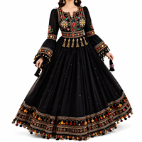 Traje Anarkali Tradicional Bordado de Lujo para Mujer, Diseño de Diseñador, Ropa de Fiesta, Largo hasta el Suelo, Corte Regular, Color Personalizado, Estilo Pakistaní