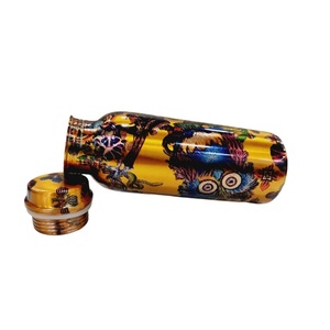 Printed <b>Copper</b> Water <b>Bottle</b> Leakproof Ayurvedic <b>Drinking</b> <b>Bottle</b> for Home Office Gym Travel - Product Image 1