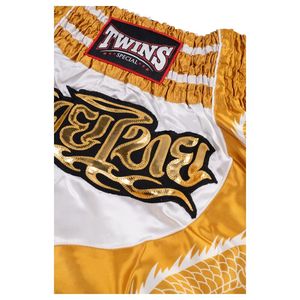 Shorts de Muay Thai pour jumeaux, motif Dragon Vert et Noir, impression foil, polyester extensible, pour homme, esprit de combat Kung Fu - Product Image 5