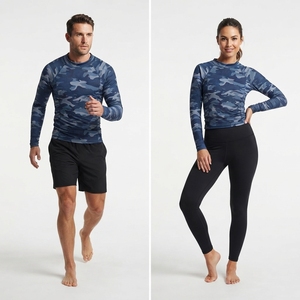 Rash guard Sports Running Sportswear High Quality High Elasticity Flexible Fit Men's Athletic Short Sleeve <b>Compression</b> T <b>Shirt</b> - Product Image 2