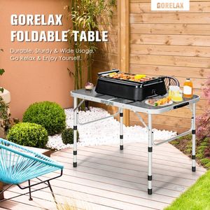 <b>Camping</b> Grills Aluminum Table with Iron Mesh Top for Outdoor Adventures - Product Image 5