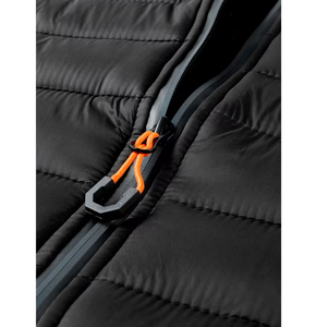 Blouson d'hiver matelassé pour homme avec capuche, col montant, fermeture éclair, respirant, logo frontal, idéal pour les activités de plein air - Product Image 3