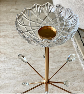 Crystal <b>Candle</b> Urli Bowl for Home Decor Elegant <b>Floating</b> <b>Candle</b> Holder Centerpiece for Living Room Dining Table Festive Decor - Product Image 3