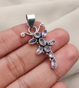 Amethyst Pendant 925 Sterling Silver Handmade Jewelry <b>Women</b> Men Unique Natural Gemstone Necklace Gift - Product Image 2