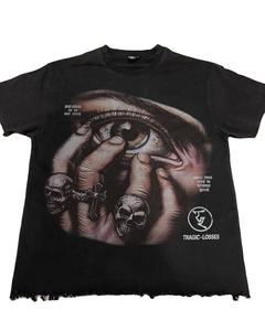 Camisetas de Algodón 100% Lisas de Alta Calidad para Hombre, Estampadas con DTG, Tallas Grandes, Mangas Lisas, Color Personalizado, Sin Marca, Venta al Por Mayor - Product Image 1