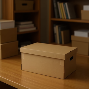 Caja de Cartón 45*35*20cm con Tapa para Almacenamiento de Papel y Medios - Product Image 3