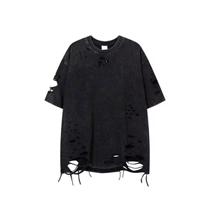 Camisetas Personalizables para Hombre, Estilo Desgastado, 100% Algodón, Ropa Urbana, Impresión Personalizada, Todos los Colores Disponibles, Transpirables - Product Image 2