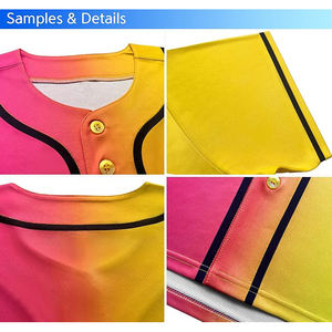 Maillots de baseball pour équipes, fils de polyester haute ténacité, panneaux en maille respirante, graphismes sublimés pour l'identité de l'équipe - Product Image 4