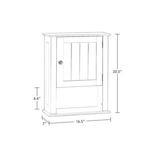 Moderno Armadietto da Bagno Bianco in PVC e MDF con Mensola a Muro per Lavanderia - Product Image 2