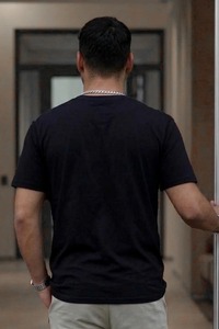 Camiseta holgada de algodón para hombre con hombros caídos, estilo retro gráfico, de manga corta, informal, streetwear, ajuste holgado, top oversize para hombre - Product Image 4