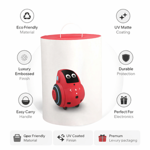 Caja de Embalaje de Cartón Reciclado Personalizada de Lujo para Productos Electrónicos |   Caja de Regalo de Alta Calidad con Recubrimiento UV Mate y Grabado en Relieve para Productos Premium - Product Image 5