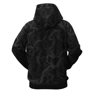 Sweat à capuche thermique en molleton numérique pour homme, à manches longues, pour l'hiver, avec impression personnalisée OEM - Product Image 4