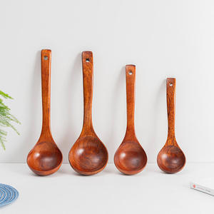 Handmade Wooden <b>Spoons</b> Oval Shape Rustic Design Polished Natural Wood Kitchen Utensils for Cooking and <b>Serving</b> Natural Crafts - Product Image 4