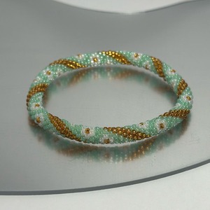 Artistic Embroidered <b>Bracelet</b> Made With Premium Seed Beads Bohemian Inspired Seed <b>Beaded</b> <b>Bracelet</b> For Stylish Women - Product Image 1