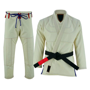 ชุดยิวยิตสู BJJ คุณภาพสูงแบบ OEM ODM ผลิตตามสั่ง น้ำหนัก 460 กรัม ผ้าโพลีเอสเตอร์ผสมคอตตอน ทนทาน ระบายอากาศได้ดี เหมาะสำหรับการฝึกซ้อม - Product Image 1