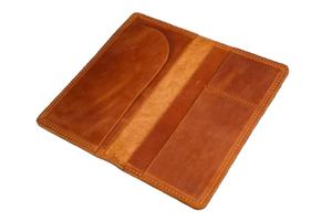 Venta al por mayor de fábrica, tarjetero de lujo de estilo Vintage para mujer, monedero de cuero minimalista personalizado, antirrobo, largo abierto para mujer de la LWM-0012 - Product Image 3