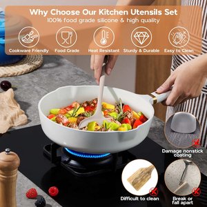 Ensemble d'ustensiles antiadhésifs haute performance pour la cuisine quotidienne avec une distribution de chaleur fiable - Product Image 6