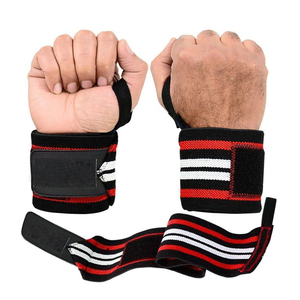 Weight Lifting Wrist <b>Wraps</b> Soft Cotton Support For Maximum Grip Stability And Safe Deadlift Performance - Product Image 1