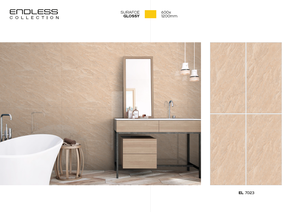 Azulejos de Lujo de Primera Calidad, 600x1200mm, Acabado Pulido, Textura de Piedra, Resistentes al Desgaste, Losas de Porcelana Económicas para Paredes - Product Image 3