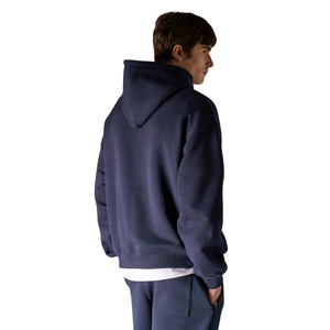 Conjunto de Sudadera con Capucha y Pantalones Deportivos para Hombre, Corte Recto, Ajuste Relajado, Dos Piezas, Bolsillo Canguro, Etiqueta Personalizada, OEM, ODM - Product Image 2