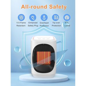 Stufa Elettrica Portatile per Piccoli Spazi, 3 Modalità, Oscillazione a 70 Gradi, Telecomando con Protezione dal Surriscaldamento - Product Image 3