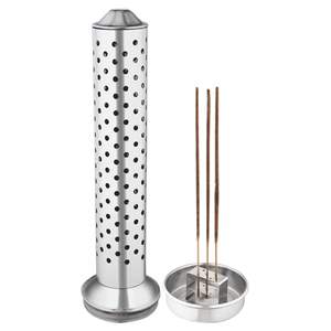 Elegante Porta Incienso de Metal, Hecho a Mano, con Recolector de Ceniza, a Precio de Exportación - Product Image 2