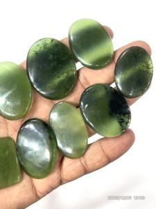 Serpentina Verde Natural, Gema Suelta en Cabujón, Formas Variadas, Tamaño Personalizado, para Joyería, Cambia de Color - Product Image 2