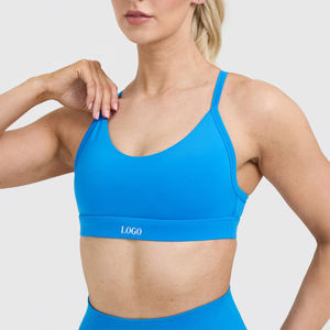 Soutien-gorge de sport en gros à encolure dégagée, réglable, à bretelles, anti-transpiration, pour femme, idéal pour le yoga et le fitness 2026 - Product Image 1