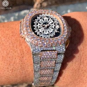 Montre de luxe Charm Jewells en acier inoxydable, boîtier 40 mm, analogique, mécanique, lumineuse, design tendance, bracelet homme 20 cm, date automatique, étanche - Product Image 2