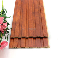 Paneles de pared Curve PVC Función impermeable Hoteles Salas de estar WPC